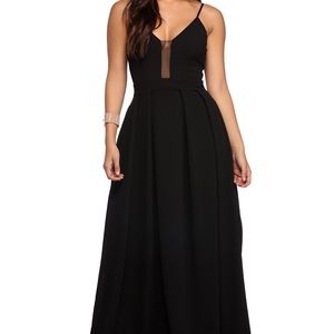 Grace Black Pleated Crown Ball Gown - Windsor